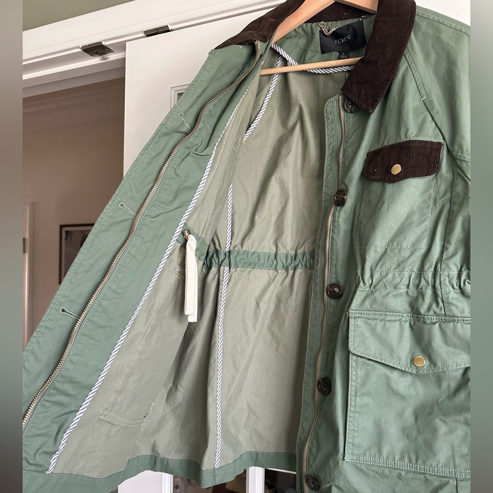 J Crew green barn jacket - large - Picture 2 of 3